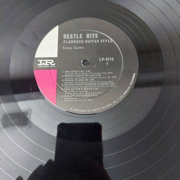 Sonny Curtis - Beatles Hits Flamenco Guitar Style Vinyl LP 1964 Imperial LP-9276 - Picture 9 of 11